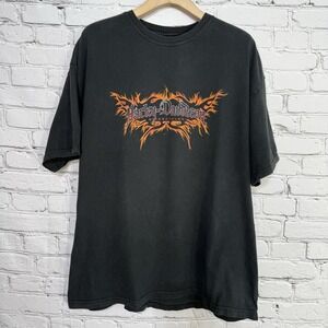 Vintage Harley Davidson Limited Edition Flames T Shirt‎ XL Bayside Portsmouth Va